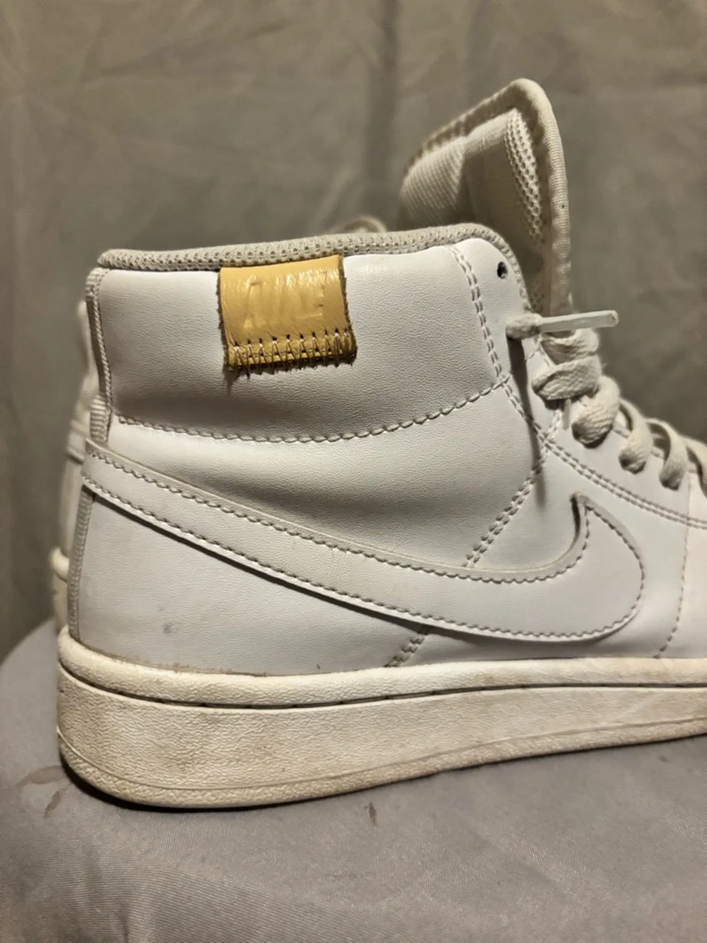 Nike White and Purple High-Top Sneakers Women’s Two Toned - Picture 5 of 7